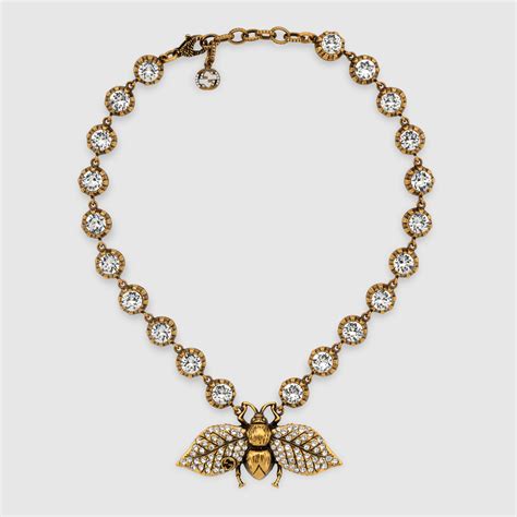 collier abeille gucci|Gucci bumblebee animal.